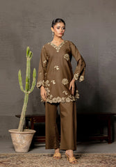 Abeera Exclusive Stitched 2 Piece Premium Cotton Suit-FC-07