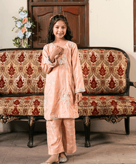 Kaanthaa Stitched 2 Piece Cotton Silk Formals Kids Suit-Kanwal Stitched (2-Piece)