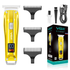 VGR-V-956 Professional Rechargeable cordless Hair Trimmer with LED Display