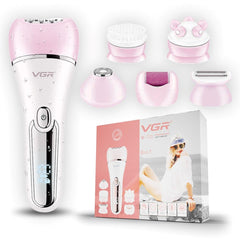 VGR-V-733 Professional Ladies Grooming Kit,Epilator for women for full body grooming| 6 in 1 lady care