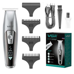 VGR-V-970 Professional Hair Trimmer with 5 speed settings and Smart LED Display
