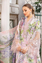 Maria B M Prints Unstitched 3 Piece Lawn Eid Suit-MPT-1801-A