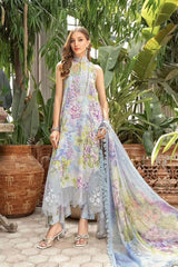 Maria B M Prints Unstitched 3 Piece Lawn Eid Suit-MPT-1801-B