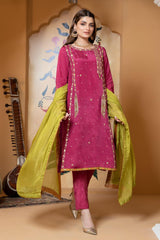 Zaaviay Eid Ul Adha Stitched Sahiban (Three Piece)