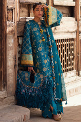 Elan Unstitched 3 Piece Luxury Lawn Suit-10-A-Ophelia