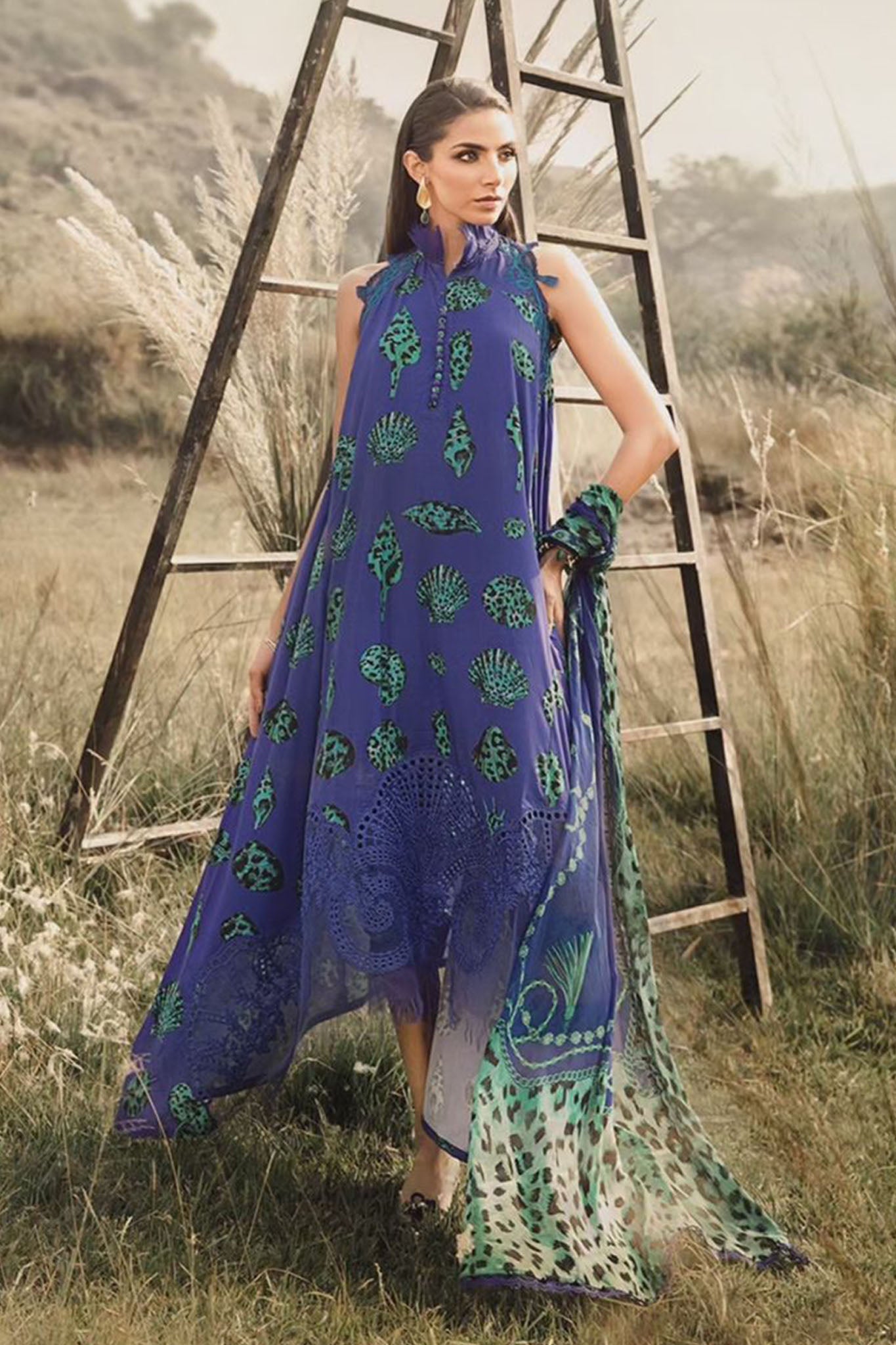 M Prints By Maria B Unstitched 3 Piece Winter Edition Collection'2024-10-A