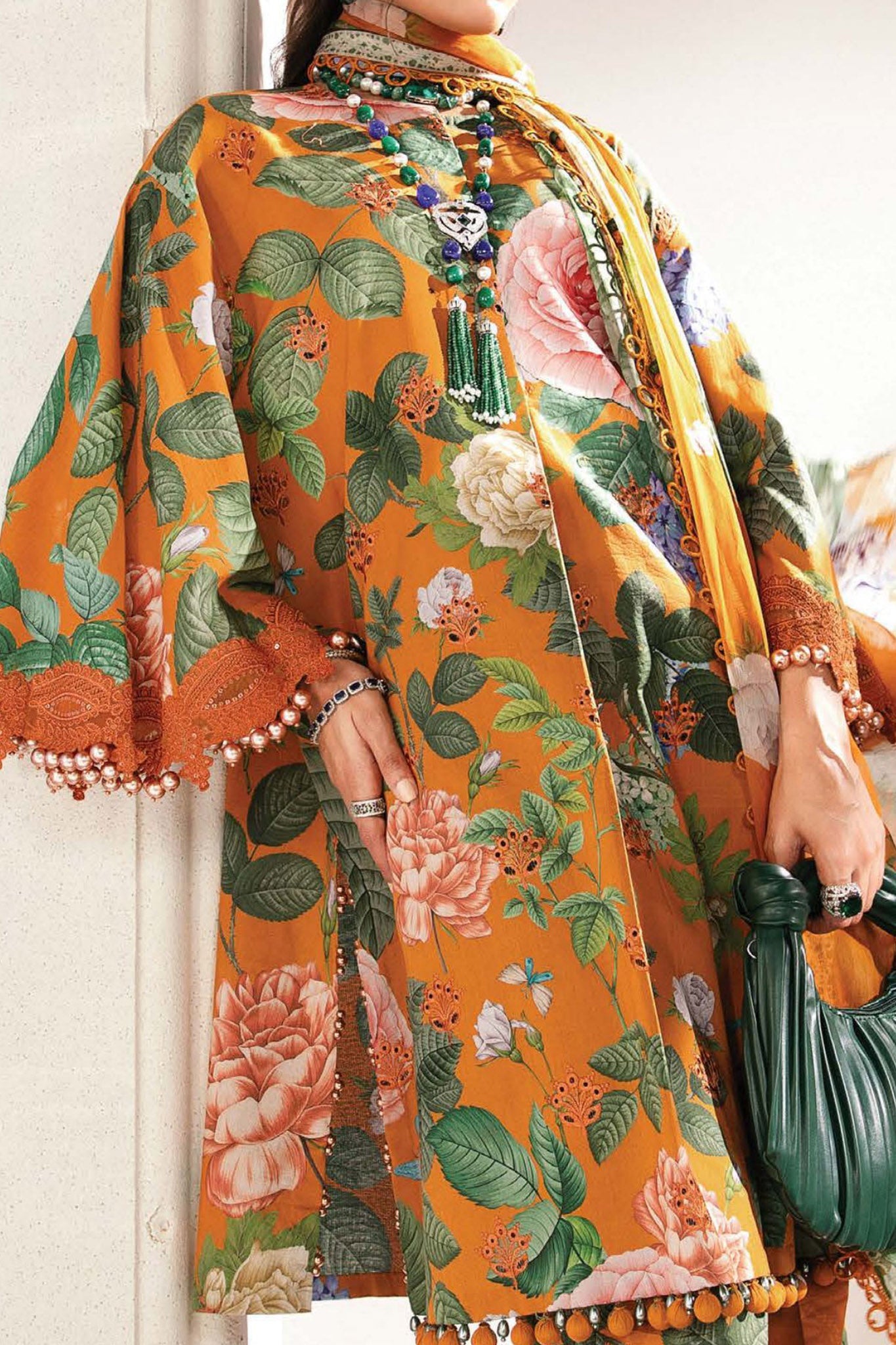 M Prints By Maria B Unstitched 3 Piece Luxury Emb Lawn Eid 2 Edit Collection'2024-MPT-2210-B