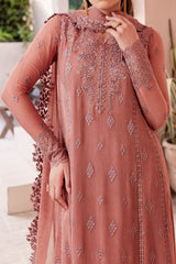 Ensembles By Azure Unstitched 3 Piece Festive Formals Eid Edit Suit-10-Berry Blooms