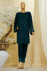 Thread & Needle By HZ Stitched 2 Piece Festive Solid Emb Cotton Suit-SE2P-101