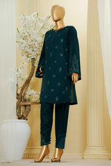 Thread & Needle By HZ Stitched 2 Piece Festive Solid Emb Cotton Suit-SE2P-101