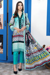 Mashaal by Riaz Arts Unstitched 3 Piece Digital Emb Khaddar Suit-MD-10