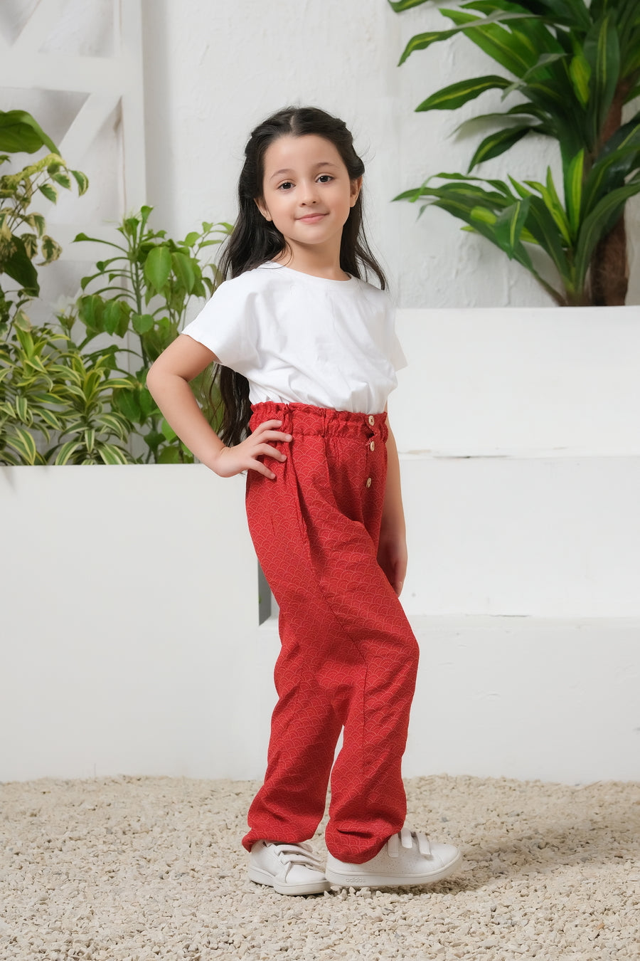 Sprinkles Stitched 1 Piece Summer Bottoms Kids Collection'2025-Rose Wide Leg Trouser