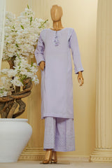Thread & Needle By HZ Stitched 2 Piece Festive Solid Emb Cotton Suit-SE2P-102