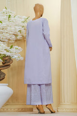 Thread & Needle By HZ Stitched 2 Piece Festive Solid Emb Cotton Suit-SE2P-102