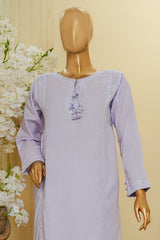 Thread & Needle By HZ Stitched 2 Piece Festive Solid Emb Cotton Suit-SE2P-102