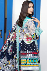 Mashaal by Riaz Arts Unstitched 3 Piece Digital Emb Khaddar Suit-MD-10