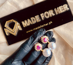 Made For Her-Pearly Earings - KAHD121