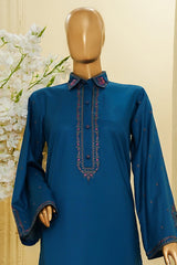Thread & Needle By HZ Stitched 2 Piece Festive Solid Emb Cotton Suit-SE2P-104