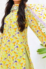 Amna Khadija Unstitched 3 Piece Wrinkle Free Prints Vol-18 Suit-1099-A