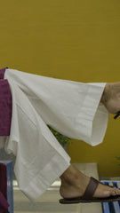 Deck Up Plain Trousers White