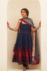 Zara Shahjahan Unstitched 3 Piece Embroidered Lawn Suit-ZSJ-10-A