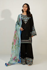 Coco by Zara Shahjahan Unstitched 3 Piece Lawn Vol-02 Suit-ZSC-10-A