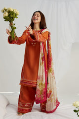 Coco by Zara Shahjahan Unstitched 3 Piece Lawn Vol-02 Suit-ZSC-10-B