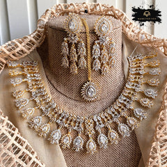 Made For Her-Luna AD Zircon Bridal Set - KDV1001