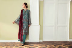 Safeera By Flossie Unstitched 3 Piece Formals Vol-09 Collection'2025-Slushy