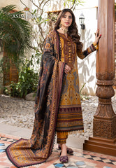 Asim Jofa Rania Pre-Winter '23 Ajrw-18 Designers Stitched Embroidered Slub 3 Pcs