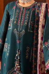 Shahkar by Jazmin Unstitched 3 Piece Luxury Emb Eid Lawn Suit-SI 26-D10