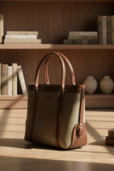 premium Brown jute tote bag for women Pakistan Fineur