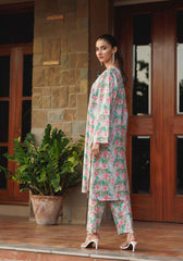 Breeze - 2 PC Stitched Lawn Suit | Timeless Bloom - Zarasi.pk