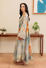 Miral By Humdum Unstitched 3 Piece Digital Printed Viscose Winter Suit-D01
