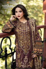 Asim Jofa Unstitched 3 Piece Winter Suit-AJUW-10