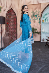 Dressline Al Umer Textile New Stitched Fancy Emb Chikankari Lawn Fancy Emb Organza Dupatta Collection