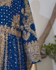 Saira Sultana Stitched Wedding Formals Suit-Muneeha-Teal