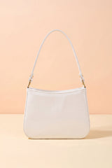 Fineur Shoulder Bag Shiny Crush - White