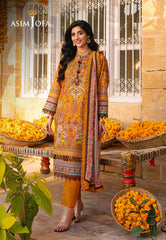 Asim Jofa Aira Summer Prints Ajar-15 Embroidered Lawn 3 Pcs