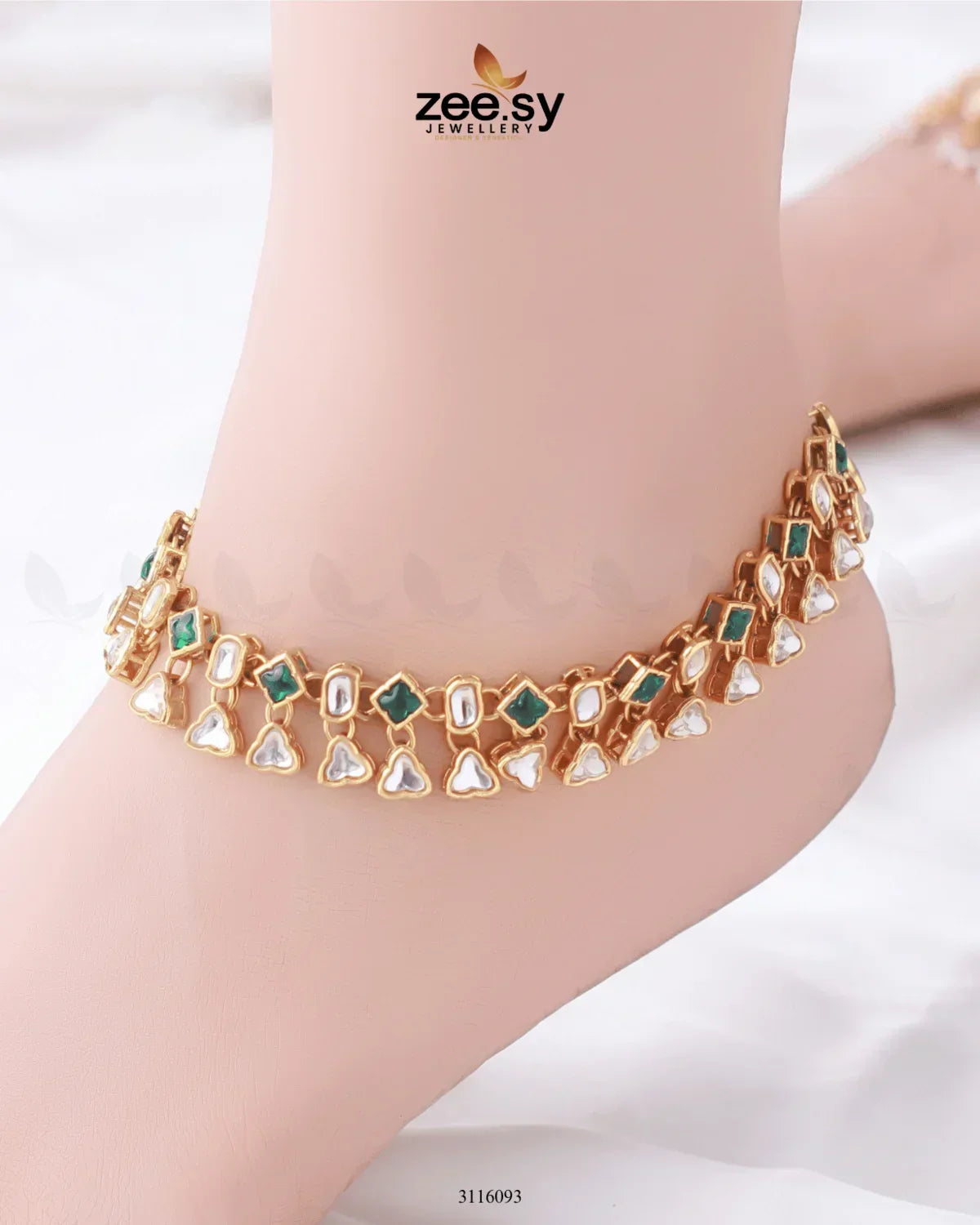 Shungite Anklet Green - Zeesy Jewellery