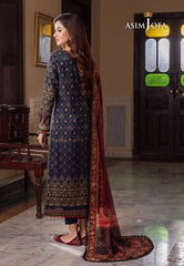 Asim Jofa Rania Pre-Winter '23 Ajrw-25 Designers Stitched Embroidered Premium Winter Cotton 3 Pcs
