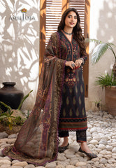 Asim Jofa Rania Pre-Winter '23 Ajrw-27 Designers Stitched Premium Winter Cotton 3 Pcs