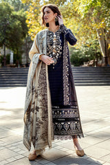 Broadway By Mushq Unstitched 3 Piece Winter Suit-MWI-11-Twisted Affection