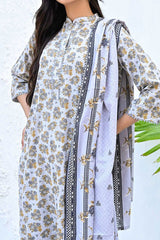 Amna Khadija Unstitched 3 Piece Wrinkle Free Prints Vol-18 Suit-1100-B