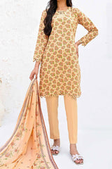 Amna Khadija Unstitched 3 Piece Wrinkle Free Prints Vol-18 Suit-1100-D