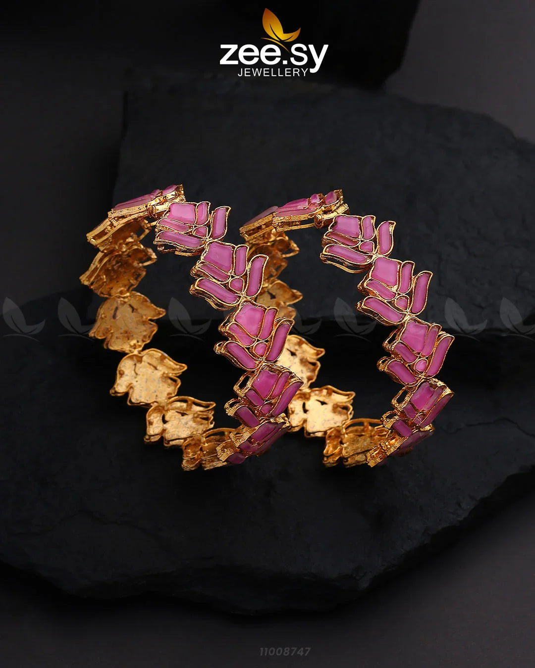 BANGLES-0535 Mint Pink - Zeesy Jewellery