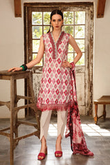 Maria B Unstitched M Basics Summer Lawn Suit-MB-111-B