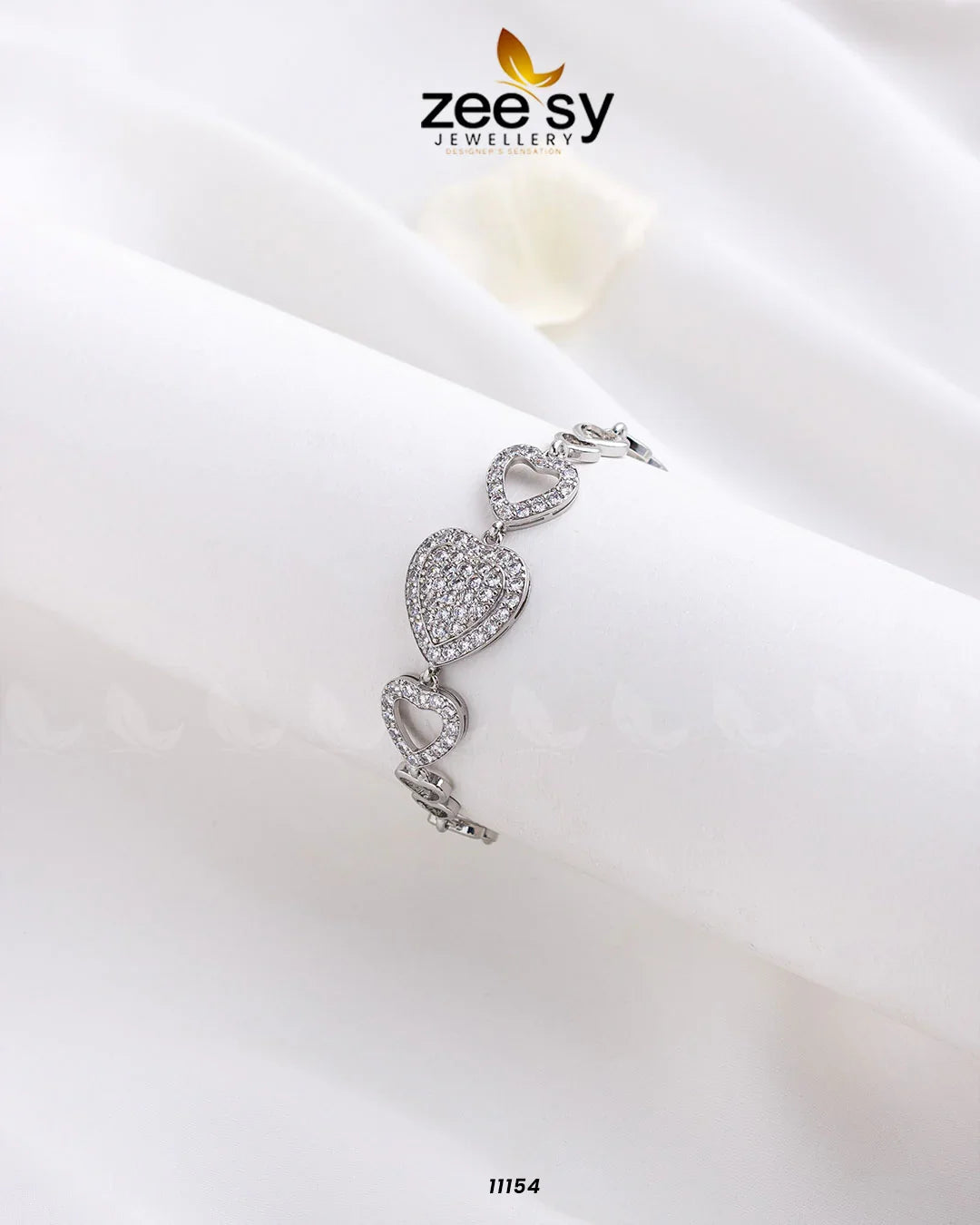 Love Cuff Bracelets Silver - Zeesy Jewellery