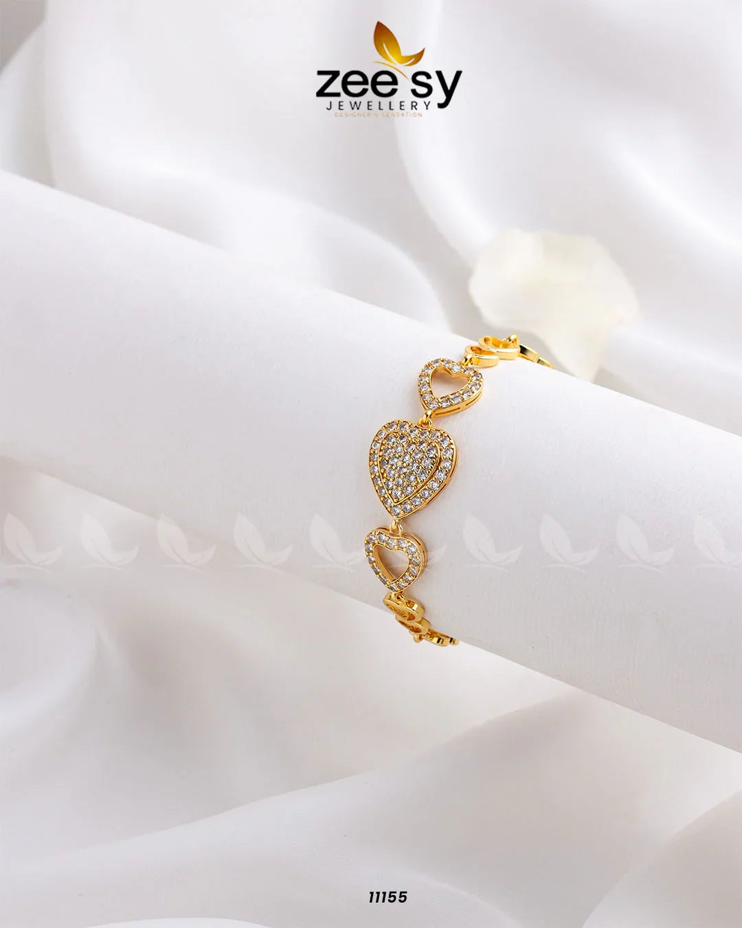Love Cuff Bracelets Golden - Zeesy Jewellery
