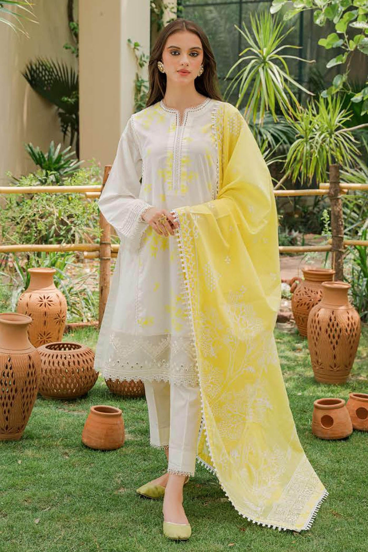 Seher By Cross Stitch Unstitched 3 Piece Cambric Collection'2022-11-Summer Sky
